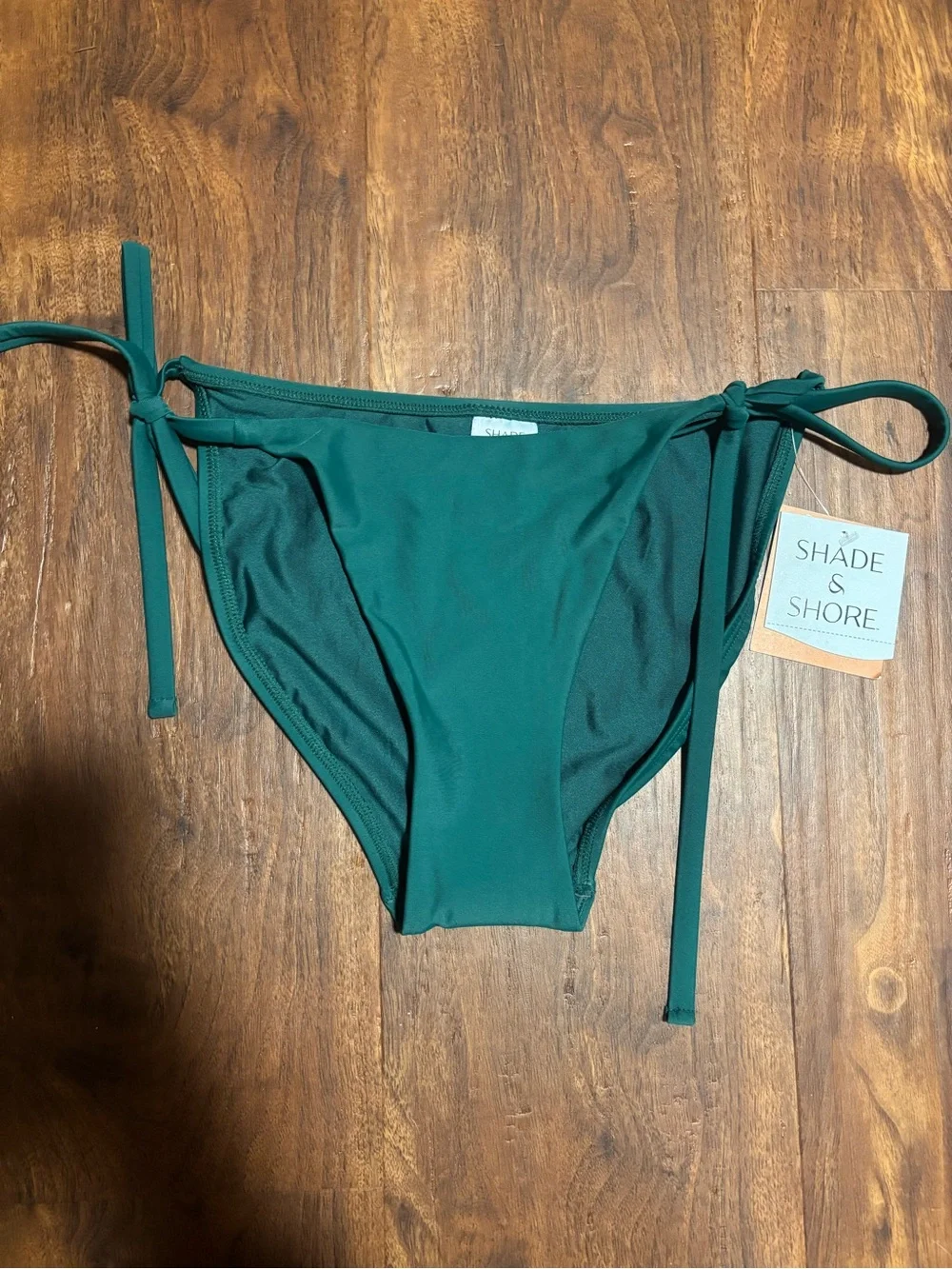 Shade & Shore Women's Side-Tie Medium Coverage Bikini Bottom - Green